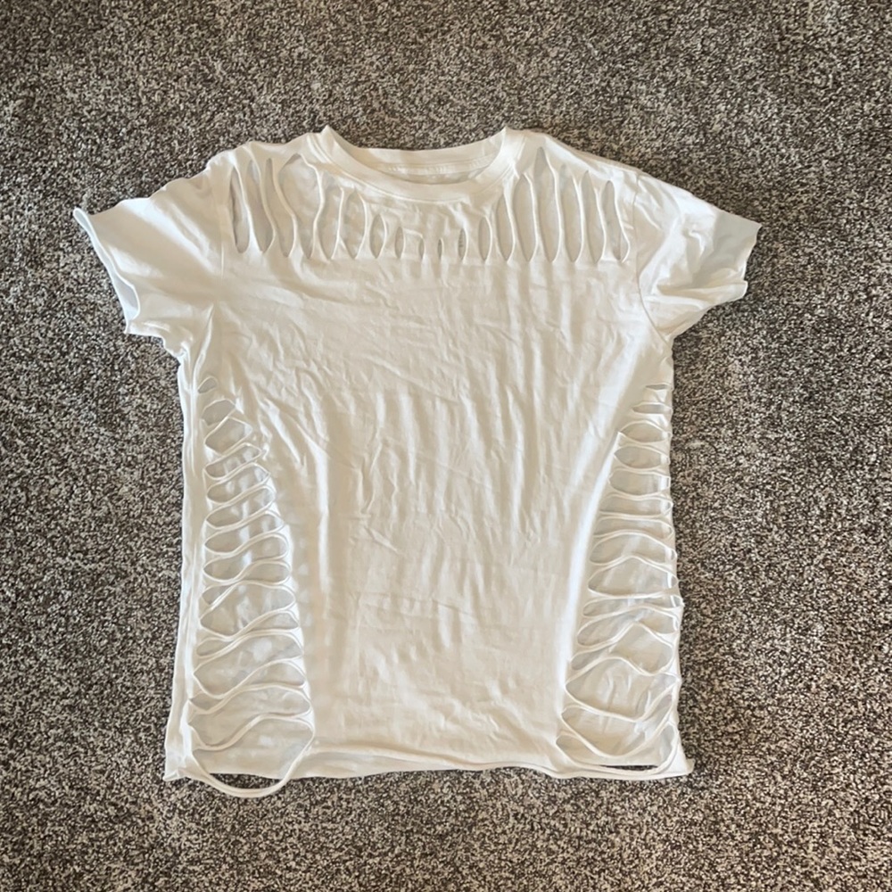 White distressed Shirt